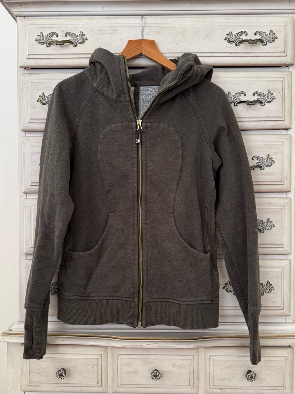 Lululemon Olive Sweatshirt Full Zip Hoodie